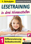 Buchcover Lesetraining in drei Niveaustufen / Klasse 1