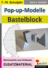Buchcover Pop-up-Modelle / Bastelblock