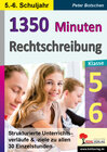 Buchcover 1350 Minuten Rechtschreibung / Klasse 5-6