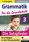Buchcover Grammatik für die Grundschule - Die Satzglieder / Klasse 3