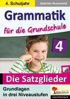 Buchcover Grammatik für die Grundschule - Die Satzglieder / Klasse 4