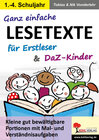 Buchcover Ganz einfache Lesetexte für Erstleser und DaZ-Kinder