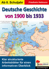 Buchcover Deutsche Geschichte von 1900 bis 1933