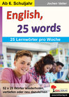 Buchcover English, 25 words