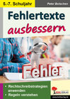 Buchcover Stationenlernen Fehlertexte ausbessern / Klasse 5-7