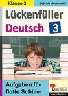 Buchcover Lückenfüller Deutsch / Klasse 3