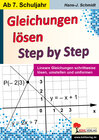 Buchcover Gleichungen lösen - Step by Step