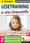 Buchcover Lesetraining in drei Niveaustufen / Klasse 2