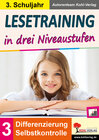 Buchcover Lesetraining in drei Niveaustufen / Klasse 3