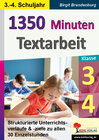 Buchcover 1350 Minuten Textarbeit / Klasse 3-4