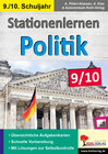 Buchcover Stationenlernen Politik / Klasse 9-10