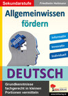 Buchcover Allgemeinwissen fördern DEUTSCH