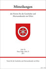 Buchcover Mitteilungen des Vereins für die Geschichte und Altertumskunde von Erfurt, Heft 78, Neue Folge Heft 24 (2017)