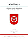 Buchcover Mitteilungen des Vereins für die Geschichte und Altertumskunde von Erfurt