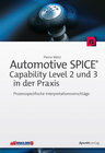 Buchcover Automotive SPICE® - Capability Level 2 und 3 in der Praxis