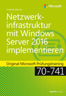 Buchcover Netzwerkinfrastruktur mit Windows Server 2016 implementieren