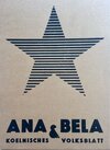 Buchcover ANA&BELA. Kölnisches Volksblatt (Reprint in Kassette)