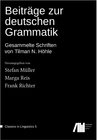 Buchcover Beiträge zur deutschen Grammatik