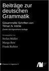 Buchcover Beiträge zur deutschen Grammatik