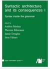 Buchcover Syntactic architecture and its consequences I