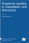 Buchcover Empirical studies in translation and discourse