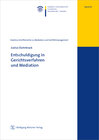 Buchcover Entschuldigung in Gerichtsverfahren und Mediation