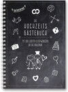 Buchcover familiawedding black-Doodle- Design XXL Gästebuch zur Hochzeit