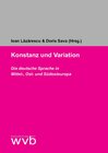 Buchcover Konstanz und Variation