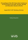Buchcover Proceedings of the 2017 Euro-Asia Conference on Environment and CSR: Tourism, Society and Education Session (Part II)