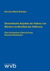 Buchcover Semantische Aspekte der Valenz von Wörtern im Wortfeld der Differenz