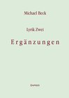 Buchcover Lyrik Zwei. Ergänzungen