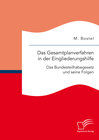 Buchcover Das Gesamtplanverfahren in der Eingliederungshilfe: Das Bundesteilhabegesetz und seine Folgen