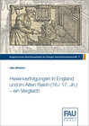 Buchcover Hexenverfolgungen in England und im Alten Reich (16./ 17. Jh.) - ein Vergleich