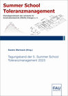 Buchcover Tagungsband der 5. Summer School Toleranzmanagement 2023