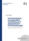 Buchcover Entwicklung basiskonzeptionellen Verständnisses in geographischen Lehrerfortbildungen