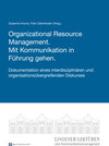Buchcover Organizational Resource Management. Mit Kommunikation in Führung gehen.