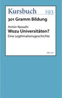 Buchcover Wozu Universitäten?