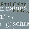 Buchcover Paul Celan Fünfzig