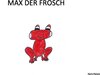 Buchcover MAX DER FROSCH