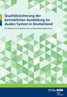 Buchcover Qualitätssicherung der betrieblichen Ausbildung im dualen System in Deutschland