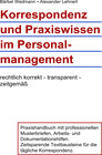 Buchcover Korrespondenz und Praxiswissen im Personalmanagement