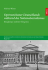 Buchcover Opernorchester Deutschlands während des Nationalsozialismus