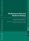 Buchcover Musikwissenschaft und Musikvermittlung