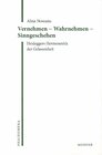 Buchcover Vernehmen – Wahrnehmen – Sinngeschehen