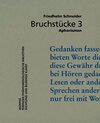 Buchcover Bruchstücke 3