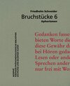 Buchcover Bruchstücke 6