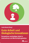 Buchcover Gute Arbeit und ökologische Innovationen