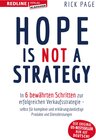 Buchcover Hope is not a Strategy