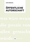 Buchcover Öffentliche Autorschaft