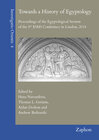 Buchcover Towards a History of Egyptology